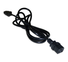 Шнур питания C19-C20, 3х1.5, 220В, 16А, черный, 0.5 метра (LAN-PP19/20-0.5-BK)