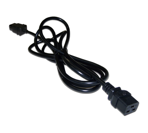 Шнур питания C19-C20, 3х1.5, 220В, 16А, черный, 0.5 метра (LAN-PP19/20-0.5-BK)