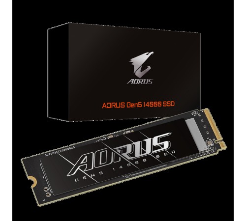 Твердотельный накопитель SSD Gigabyte 4TB M.2 2280 AORUS Gen5 14000 AG514K4TB PCI-Express 5.0x4, NVMe 2.0, 3D TLC NAND, Phison PS5026-E26