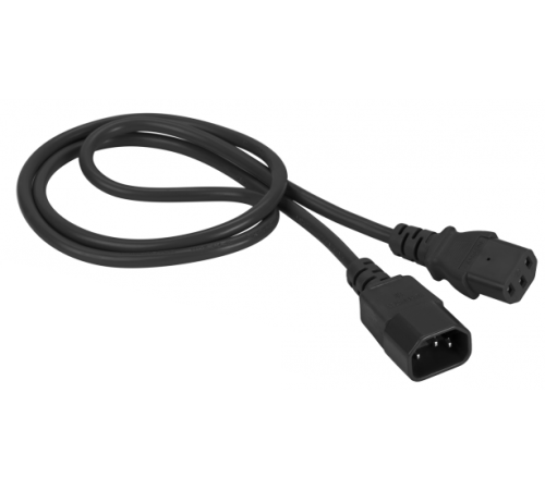 Шнур питания C13-C14, 3х0.75, 220В, 10А, черный, 7 метров (LAN-PP13/14-7.0-BK)
