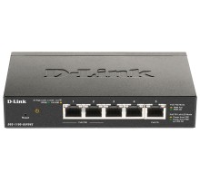 Коммутатор D-Link DGS-1100-05PDV2 5G 2PoE настраиваемый