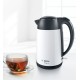 Чайник электрический Bosch TWK3P421 1.7л. 2400Вт белый/черный (корпус: нержавеющая сталь)