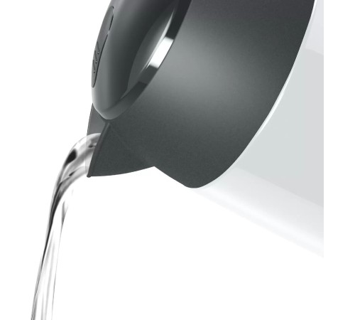 Чайник электрический Bosch TWK3P421 1.7л. 2400Вт белый/черный (корпус: нержавеющая сталь)