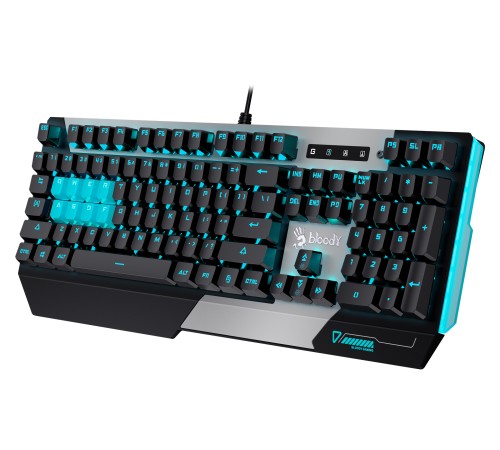 Клавиатура A4Tech Bloody B865 механическая серый USB for gamer LED