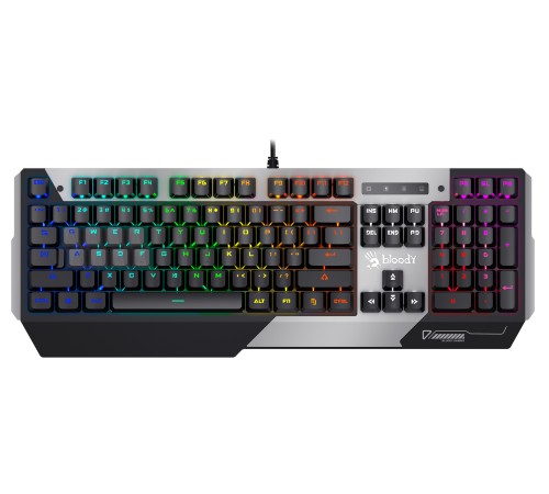 Клавиатура A4Tech Bloody B865N механическая серый USB for gamer LED