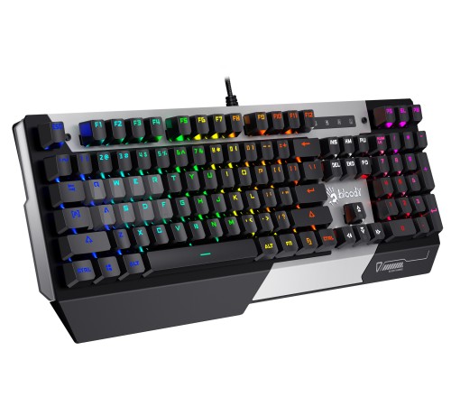 Клавиатура A4Tech Bloody B865N механическая серый USB for gamer LED