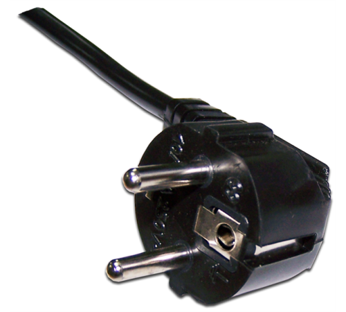 Шнур питания C13-Schuko угловая, 3х0.75, 220В, 10А, черный, 5 метров (LAN-PP13/SHA-5.0-BK)