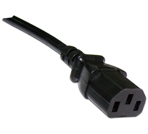 Шнур питания C13-Schuko угловая, 3х0.75, 220В, 10А, черный, 5 метров (LAN-PP13/SHA-5.0-BK)