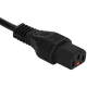 Шнур питания с блокировкой C13-Schuko прямая, 3х0.75, 220В, 10А, черный, 1.8 метра (LAN-PP13L/SH-1.8-BK)