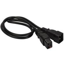 Шнур питания с блокировкой C19-C20, 3х1.5, 220В, 16А, черный, 2 метра (LAN-PP19L/20-2.0-BK)
