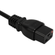 Шнур питания с блокировкой C19-C20, 3х1.5, 220В, 16А, черный, 5 метров (LAN-PP19L/20-5.0-BK)