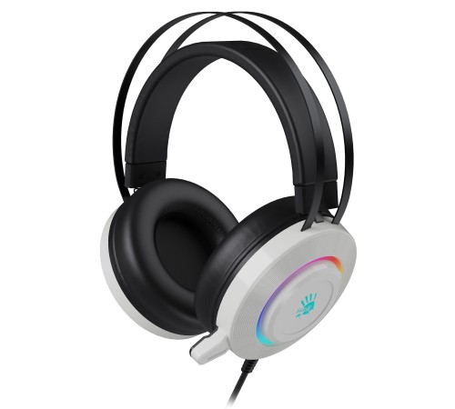 Наушники с микрофоном A4Tech Bloody G521 белый 2.3м мониторные оголовье (G521 (WHITE)) Наушники с микрофоном A4Tech Bloody G521 белый 2.3м мониторные оголовье (G521 (WHITE))