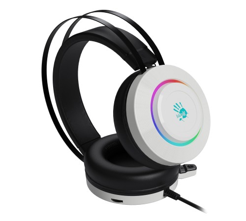 Наушники с микрофоном A4Tech Bloody G521 белый 2.3м мониторные оголовье (G521 (WHITE)) Наушники с микрофоном A4Tech Bloody G521 белый 2.3м мониторные оголовье (G521 (WHITE))