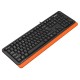 Клавиатура A4Tech Fstyler FKS10 черный/оранжевый USB