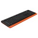 Клавиатура A4Tech Fstyler FKS10 черный/оранжевый USB