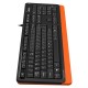 Клавиатура A4Tech Fstyler FKS10 черный/оранжевый USB