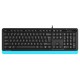 Клавиатура A4Tech Fstyler FKS10 черный/синий USB
