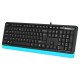 Клавиатура A4Tech Fstyler FKS10 черный/синий USB
