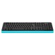 Клавиатура A4Tech Fstyler FKS10 черный/синий USB