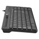 Клавиатура A4Tech Fstyler FK25 черный USB slim