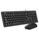 Клавиатура + мышь A4Tech KK-3330S клав:черный мышь:черный USB