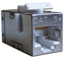 Повторитель портов RJ-45, экранированный, кат.5E, формата Keystone (LAN-KCP45S5E)