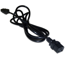 Шнур питания C19-C14, 3х0.75, 220В, 10А, черный, 10 метров (LAN-PP19/14-10-BK)