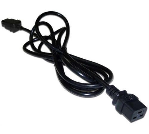 Шнур питания C19-C14, 3х0.75, 220В, 10А, черный, 10 метров (LAN-PP19/14-10-BK)