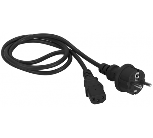 Шнур питания C13-Schuko прямая, 3х0.75, 220В, 10А, черный, 7 метров (LAN-PP13/SH-7.0-BK)