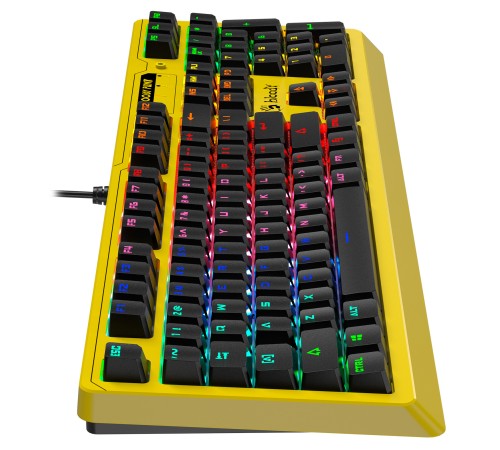 Клавиатура A4Tech Bloody B810RC Punk механическая желтый/черный USB for gamer LED