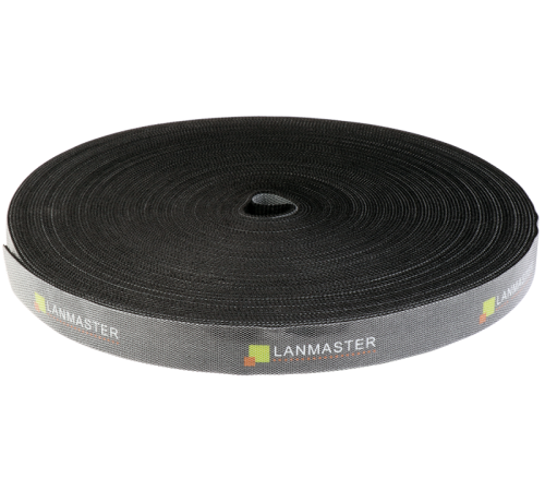 Хомут-липучка LANMASTER шириной 20 мм, 30 м, черный (LAN-VCM30M-BK) Хомут-липучка LANMASTER шириной 20 мм, 30 м, черный (LAN-VCM30M-BK)