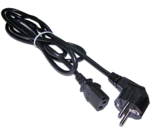 Шнур питания C13-Schuko прямая, 3х0.75, 220В, 10А, черный, 3 метра (LAN-PP13/SH-3.0-BK)