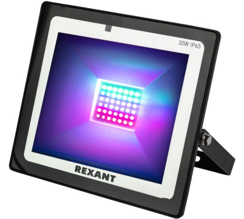 Rexant 605-012 Прожектор светодиодный   с пультом дистанционного управления 30 Вт, цвет свечения мультиколор (RGB)