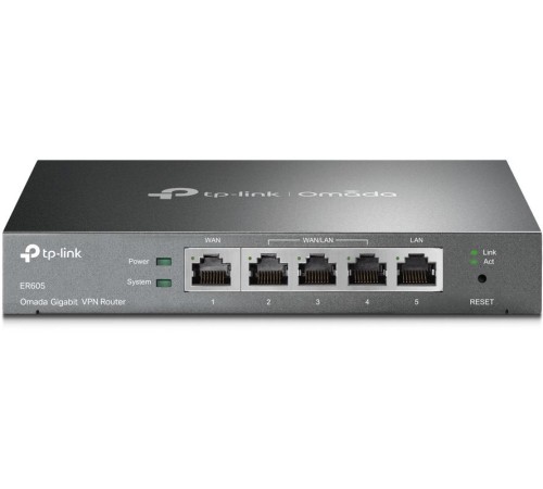 Роутер TP-Link SafeStream (TL-R605) 10/100/1000BASE-TX черный