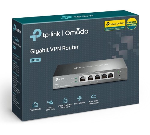 Роутер TP-Link SafeStream (TL-R605) 10/100/1000BASE-TX черный