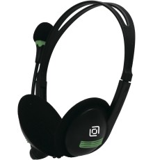 Наушники с микрофоном Оклик HS-M100 черный 1.8м накладные оголовье (1532004)