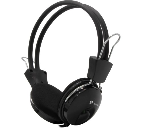 Наушники с микрофоном Оклик HS-M200 черный 1.8м накладные оголовье (1532011) Наушники с микрофоном Оклик HS-M200 черный 1.8м накладные оголовье (1532011)