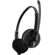 Наушники с микрофоном Оклик HS-L900 черный 1.8м накладные оголовье (1532022)