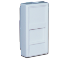 Вставка 22.5x45мм со шторкой для Кейстоуна (2шт для 45х45) (TWT-SIP-22N-WH)