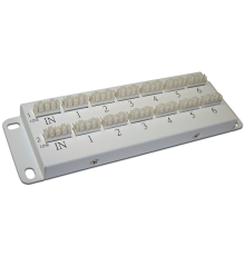 Коммутационная телефонная панель, параллельное подключение 2х6 (LAN-HCS-PPT2X6)