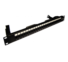 Патч-панель TELCO, 19", 1U, 24 порта RJ-45, контакты 12, 36 (TWT-PP24TLC-1236)