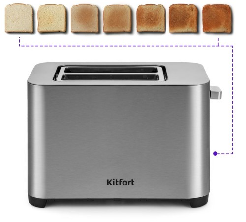 Тостер Kitfort KT-2048 нержавеющая сталь Тостер Kitfort KT-2048 нержавеющая сталь