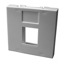 Вставка 45x45мм без шторок для Кейстоуна (LAN-SIP-23R-WH)
