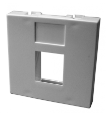 Вставка 45x45мм без шторок для Кейстоуна (LAN-SIP-23R-WH)