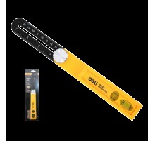 Угломер переставной - малка с пузырьковым уровнем Deli DL7304 200мм