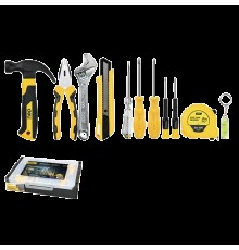 Набор ручного инструмента Deli Набор ручного инструмента 11 предметов Deli DL1211 штабелируемый пластиковый ящик