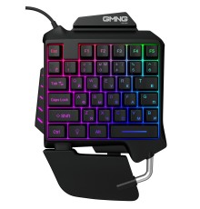 Игровой блок Оклик GMNG 703GK черный USB for gamer LED (подставка для запястий)