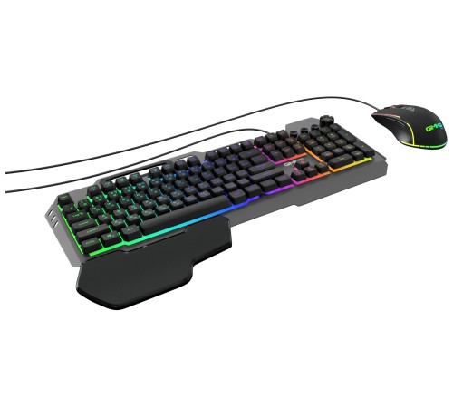 Клавиатура + мышь Оклик GMNG 700GMK клав:черный мышь:черный USB беспроводная Multimedia LED