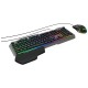 Клавиатура + мышь Оклик GMNG 700GMK клав:черный мышь:черный USB беспроводная Multimedia LED