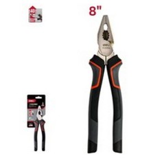 Шарнирно-губцевый инструмент Deli Комбинированные плоскогубцы Deli DL0004 180мм, Cr-V, эксцентриковый шарнир, антикоррозийное покрытие, трехкомпонентная прорезиненная рукоять